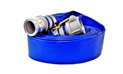 Site Drainer - Model DH225QD - 2Inch x 25Inch Lay Flat Discharge Hose with Quick Connect