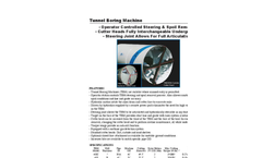 Tunnel Boring Machine (TBM) Spec Sheet