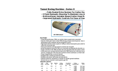 Tunnel Boring Machine (TBM) Series II Specifications Sheet