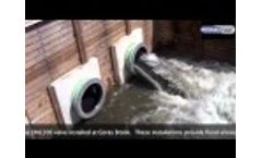WaStop Ingenious Inline Check Valve Beam River Pump Station Video
