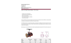 Series 1100 High Pressure Manual - Pinch Valves Brochure