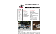 Model Tiger Hydro - Shear Shredder Brochure