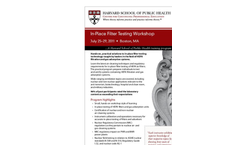 In-Place Filter Testing Workshop Brochure