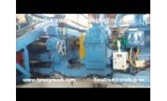 Tire Recycling Rubber Powder Line Video