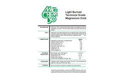 Dolomitic Quicklime Pebble Datasheet