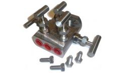 TECVAL - Model MB-2.5DT - 2-Way 5-Valve Transmitter Direct Coupling Manifold