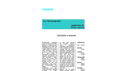 Total Sulfur in Gasoline - Application Note
