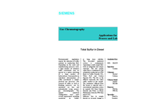 Total Sulfur in Diesel - Application Note