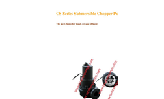 CS Series Submersible Chopper Pump - Catalogue