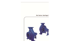 DeTech - Model XA Series - End Suction Centrifugal Pump - Brochure