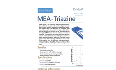 OndaVia - OV-PP-B010 - MEA-Triazine Analysis Cartridge Brochure