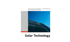 Grenzebach - Thin Film Technology Brochure
