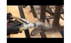 Antique sewing machine restoration - SMART PRO - Dry Ice Mix Media Blasting - Video