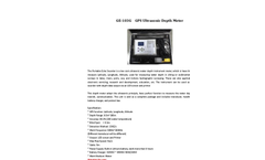 A.YITE - Model GE-103G - Portable GPS Ultrasonic Depth Meter Datasheet