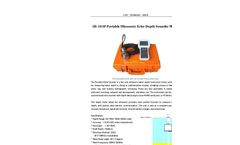 GE-103P Portable Ultrasonic Echo Sounder Depth  Meter
