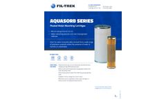 Fil-Trek - Model Aquasorb Series - Pleated Water-Absorbing Cartridges - Datasheet