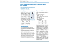 High throughput pesticides screening using LC/TOF-MS
