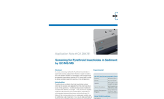 Screening for Pyrethroid Insecticides in Sediment Samples by GC/MS/MS