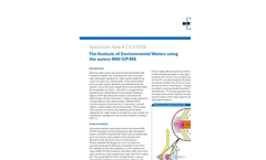 The Analysis of Environmental Waters using the aurora M90 ICP-MS