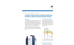 Innovative High Sensitivity 90-degree Reflecting ICP-MS Ion Optics for Routine Sample Analysis