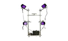 Larson Electronics - Model WALCD-4X24LED-UV395 - Portable Ultraviolet LED Paint Curing Light
