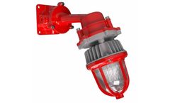 Larson Electronics - Model EPL-MJ-15W-LED-C-R-1227-WLM25 - 15W Explosion Proof Colored LED Indicator Light