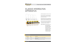 Gerhardt - Classic Hydrolysis Apparatus - Datasheet