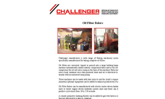 Challenger - Oil Filter Balers - Brochure