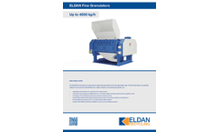 ELDAN FG476 / FG952 / FG1504 - Fine Granulators - Up to 4500 kg/h - Brochure