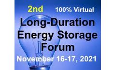 Long-Duration Energy Storage Forum (100% online) Taking Place November 16-17, 2021
