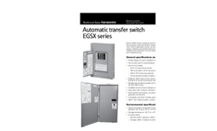 Automatic Transfer Switch EGSX Series Spec Sheet
