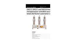 Three-Phase, Microprocessor-Controlled Vacuum Break Distribution Automation Switch Brochure