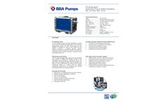 BBA - Model PT100 D130 - Diesel Driven 3-Inch Wellpoint Dewatering Pump - Datasheet