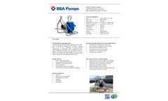 BBA Pumps - Model B140 T3WR Tractor Driven - Self-Priming Manure Pump - Datasheet