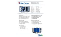 BBA Pumps - Model BA100E D265 Multi-Use - Electrically Driven Sewage and Dewatering Pump - Datasheet