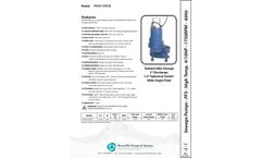 Power-Flo PFEH Series Effluent Pumps - Data Sheet