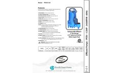 Power-Flo PFEV512 Series Effluent Pumps - Datasheet