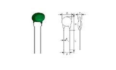 AMWEI - Model 70 Ohm 230V B59880C0120A070 - EPCOS Cross PTC Thermistor Current Protector Leaded Disk Coated