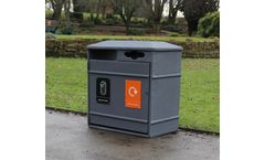 Fibreglass Dual Recycling Bin