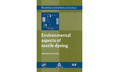 Environmental Aspects of Textile Dyeing