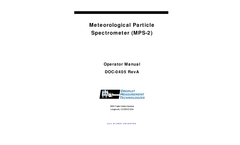 Operator Manual: Meteorological Particle Spectrometer (MPS)