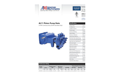 AMC - Model AL0918BCD - Piston Pump - Brochure