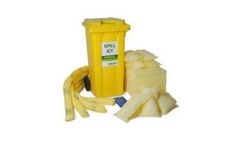 Superior - Model 04-1120 - 120 Litre Chemical Spill Kit - Mobile 2 Wheeled Bin