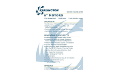Karlington - 8” Water-Filled Rewindable Motors Brochure