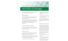 Domestic Oil Storage Brochure