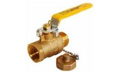 Legend - Model T-1002CC - Forged Brass Full Port Ball Valve with Cap & Chain