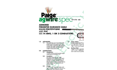 Model P7117D-AG - Armored Perimeter Wire - Brochure