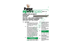 Model UF - P7295D-AG - Underground Feeder Circuit Cable - Datasheet