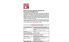 PMC - Model MTM 3000 - Miniature Depth / Level Transmitter - Brochure