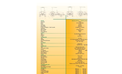 ArmaTrac Orchard - Model 702 - 704 FG - Fruit Garden Tractor Brochure